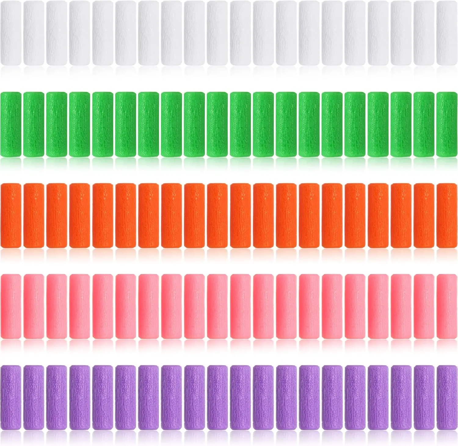 100 Pieces Aligner for Aligner Chompers Aligner Trays Seater Orthodontic Dental Aligner, White Green Orange Pink and Purple
