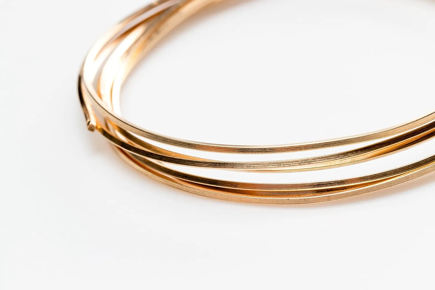 20 Gauge, 14/20 Yellow Gold Filled Wire (Square) Dead Soft 14K Gold Filled Made in USA - 1FT by CRAFT WIRE