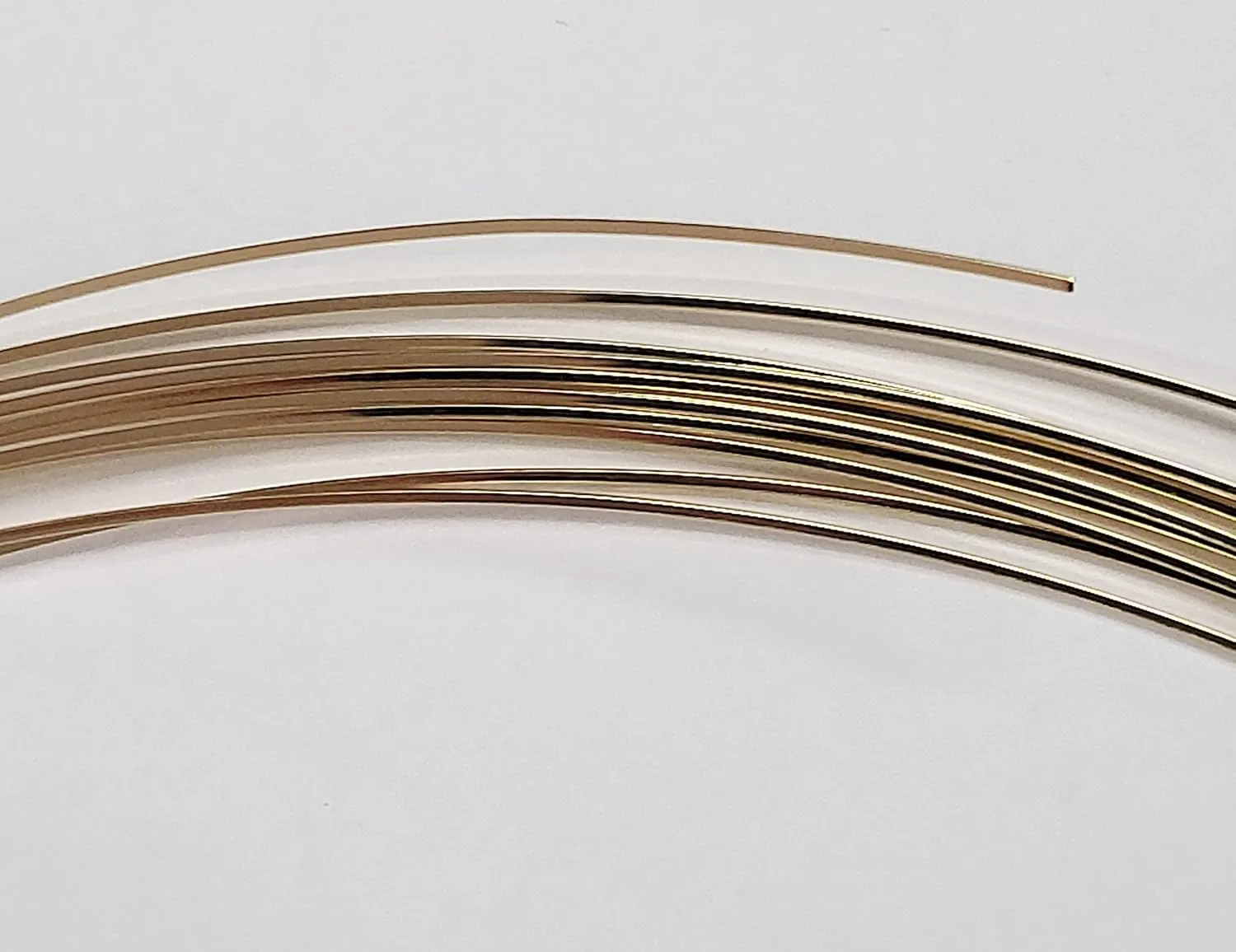 20 Gauge, Square, Dead Soft, 14/20 Yellow Gold-Filled Wire - 1 FT - for Jewelry Art from WIZART