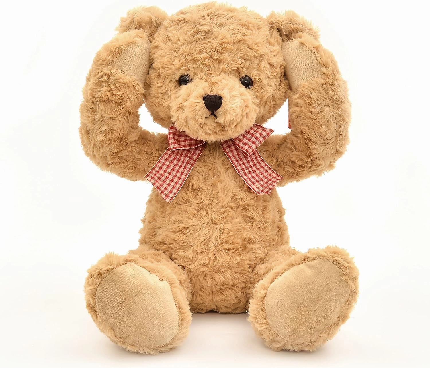 20" Posed Teddy Bear Stuffed Animal Cute Plush Toy for Girl Kids (Light Brown)