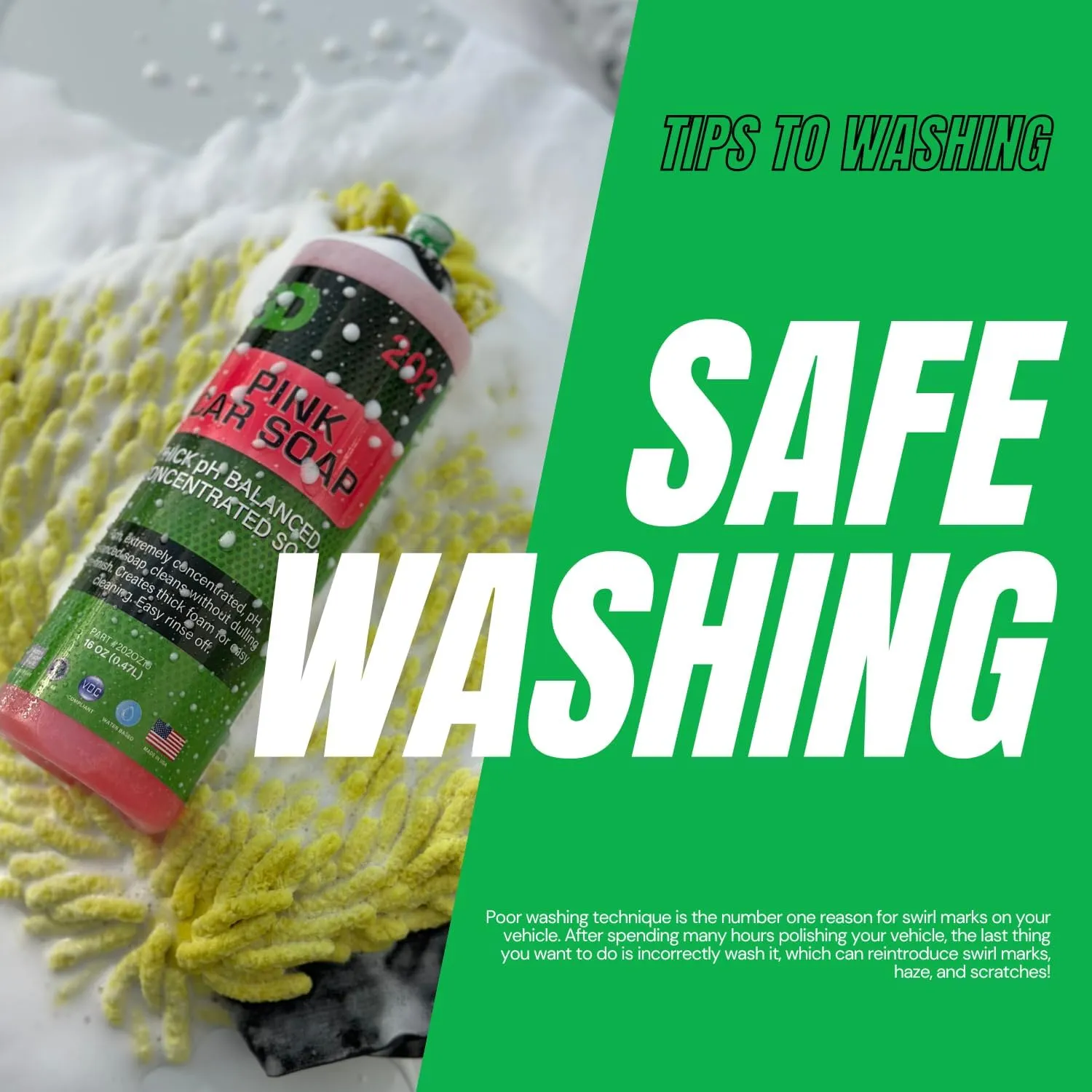 3D Pink Car Soap – 1 Gallon |pH Neutral Car Wash Soap with High Suds & Cherry Scent | Scratch-Free, High Gloss Shine | Safe on Wax & Sealants | Weekly Car Care