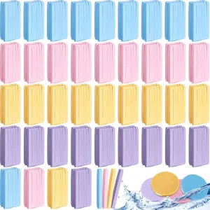 480 Count Compressed Facial Sponges Makeup Removal Round Face Wash Sponge Reusable for Cleansing Exfoliating PVA Spa Facial Pads for Women Esthetician Beauty Remover Supplies(Yellow,purple,blue,pink)