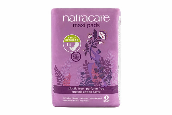 [Bundle Of 3] Natracare Organic Cotton Maxi Pads – Regular (14pcsx 3)