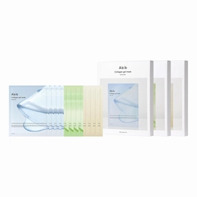 Abib 12-Day Radiance Renewal SET: Collagen Gel Mask 12 Sheets (Sedum & Jericho Rose & Heartleaf) I Korean Skincare, Vegan, Cooling, Calming, Nourishing, Hydrogel Face Mask