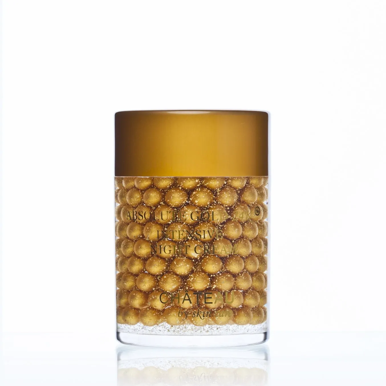 ABSOLUTE GOLD 24K Intensive Night Cream - 24 Karat Gold, SILK PEPTIDES and HYALURONIC Acid. Excellent for all skin types. 2 fl.oz-60 ml (FRAGRANCE FREE, CRUELTY FREE, PARABEN FREE, PETROLEUM FREE).