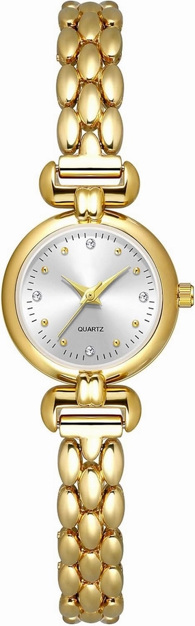 ADSBIAOYE Petite Womens Round Simple Wrist Watch Fashion Dress Diamond Female Watches for Ladies Analog Quartz Stainless Steel Waterproof Watch