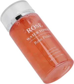 Akozon Nature Rose Water Facial Toner Rose Water Face Toner Facial Skin Caring Smooth for Women 100ml Deep HYD ion Restores Ph Balance Unblock Tighten Pores Suitable All Types