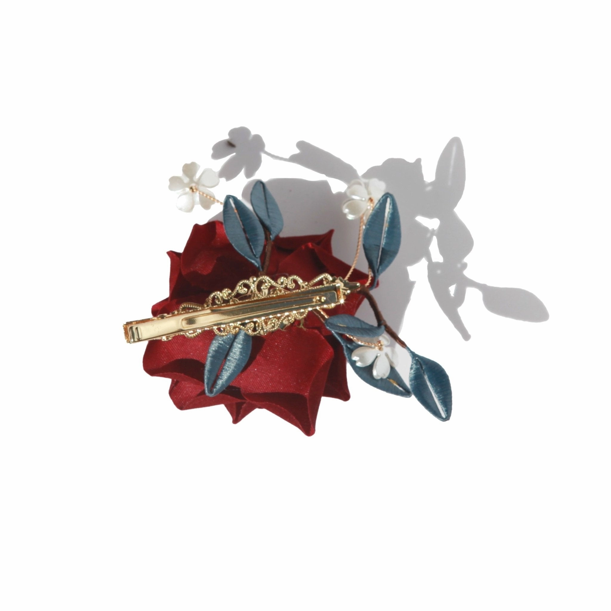 Alec's Red Rose Hair Clip