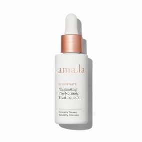 Amala Illuminating Pro-Retinoic Treatment Oil - All Natural Retinol Serum Alternative - Hydrating, Anti Aging Serum Oil - Picāo Preto Extract, 23K Gold, Cacay Seed (30ml)