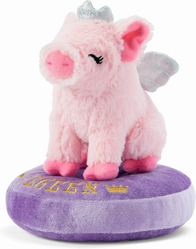 American Girl WellieWishers 14.5-inch Doll Pegeen the Pig Pet with Wings and Crown plus Pillow Bed, For Ages 4 