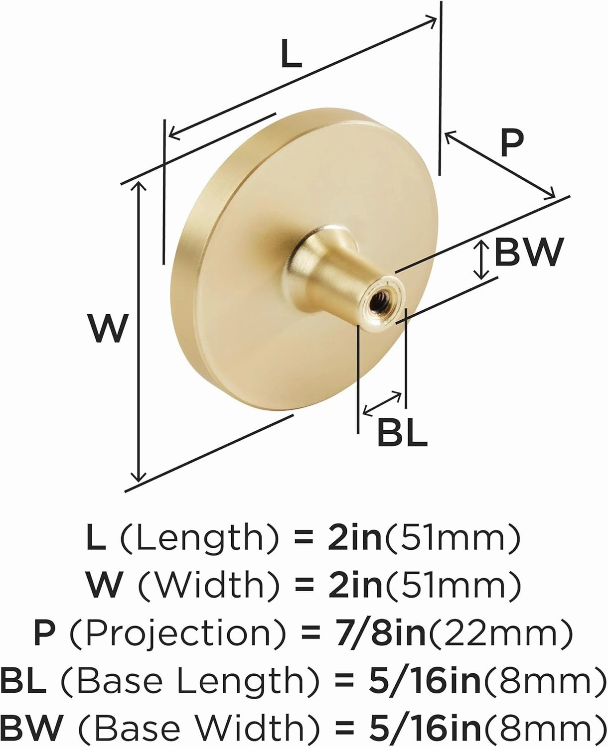 Amerock 2PK36972PNK Accents Round Cabinet Knob | Furniture Knob | Gold/Pink Decorative Drawer Pull