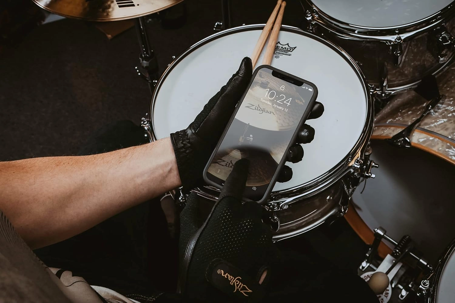 Avedis Zildjian Company Touchscreen Drummers' Gloves - Medium