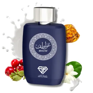 Awatif Water Perfume - Exquisite Arabian Perfume with Rose, Jasmine & Oud scents | Alcohol Free & Long Lasting Unisex Perfume 3.4 Fl. Oz.