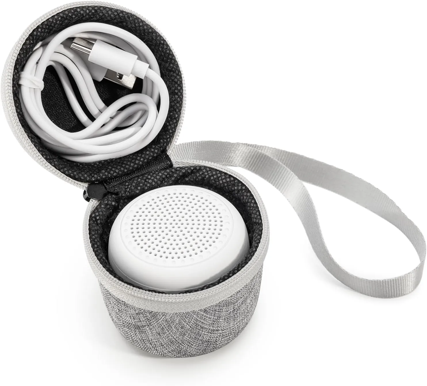 Babelio Portable White Noise Machine   Travel Case in Grey, for Adults Kids Baby