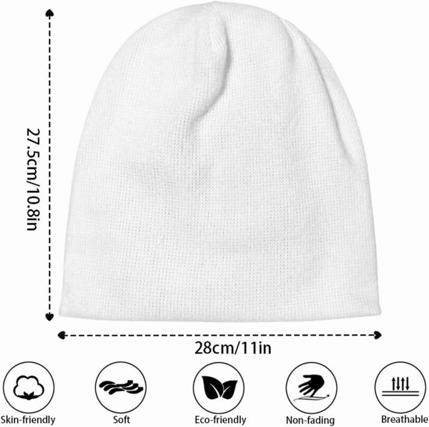 Babrukda Womens Mens Knit Beanie Winter Hats for Women Men Soft Warm Unisex Beanie
