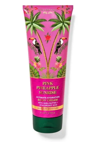 Bath and Body Pink Pineapple Sunrise Ultimate Hydration Body Cream | 8 Oz