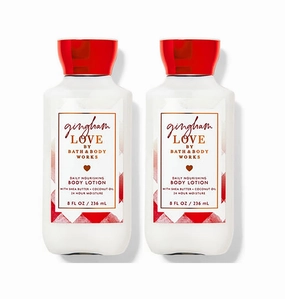 Bath & Body Works Gingham Love Super Smooth Body Lotion Sets Gift For Women 8 Oz -2 Pack (Gingham Love), 4 Fl Oz (Pack of 2)