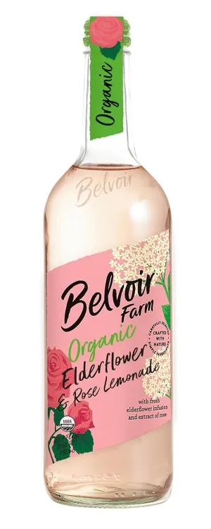 Belvoir Organic Elderflower Rose Lemonade, 25.4 Fl Oz | Delicate Floral Lemonade | Organic Elderflower and Rose Extracts | Perfect for Summer | No Artificial Preservatives