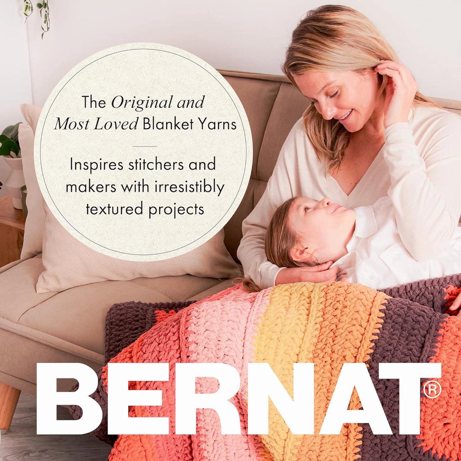 Bernat Blanket Extra Burnt Rose Yarn - 2 Pack of 300g/10.5oz - Polyester - 7 Jumbo - 97 Yards - Knitting/Crochet