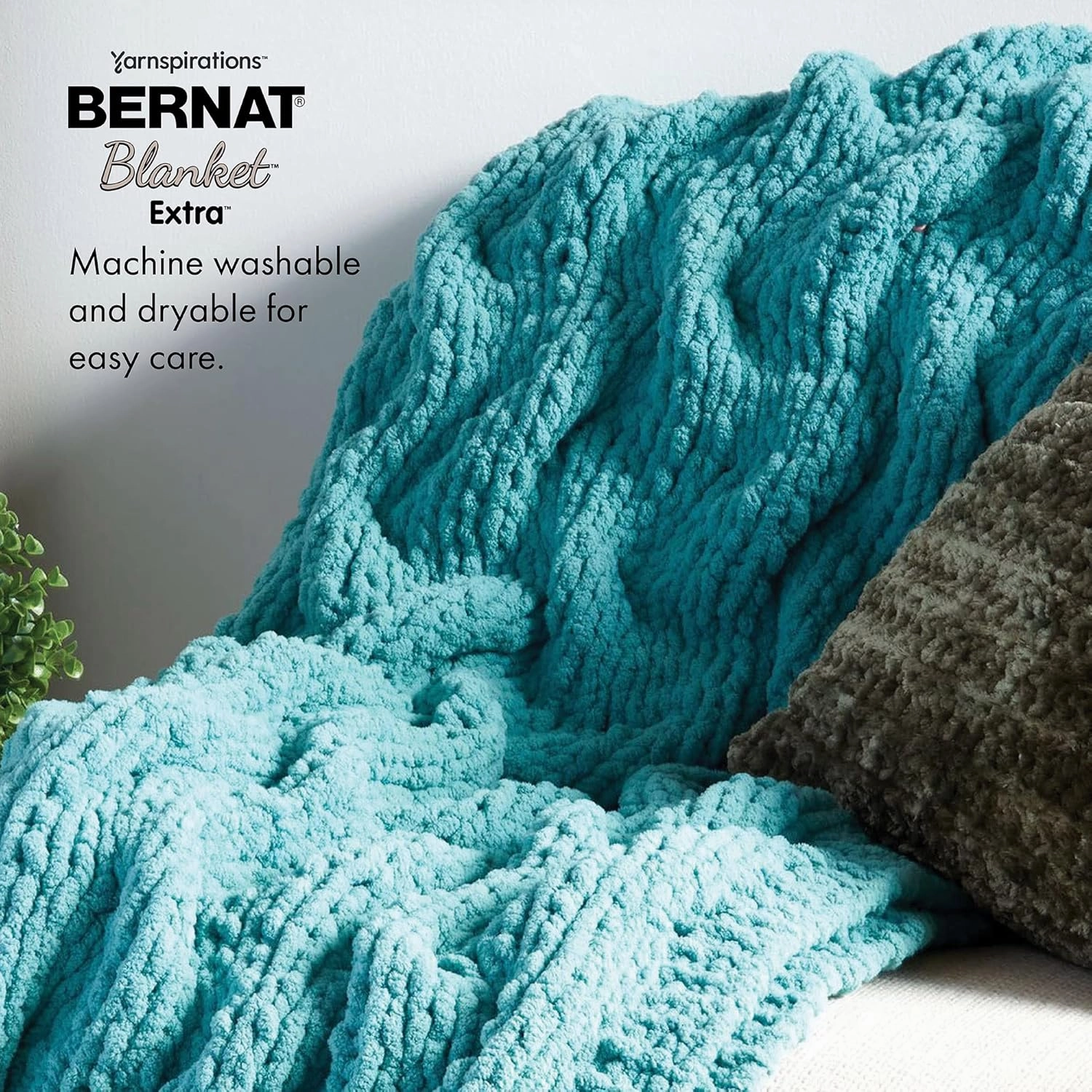 Bernat Blanket Extra Burnt Rose Yarn - 2 Pack of 300g/10.5oz - Polyester - 7 Jumbo - 97 Yards - Knitting/Crochet