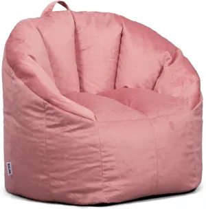 Big Joe Milano Plush Desert Rose Beanbag Chair