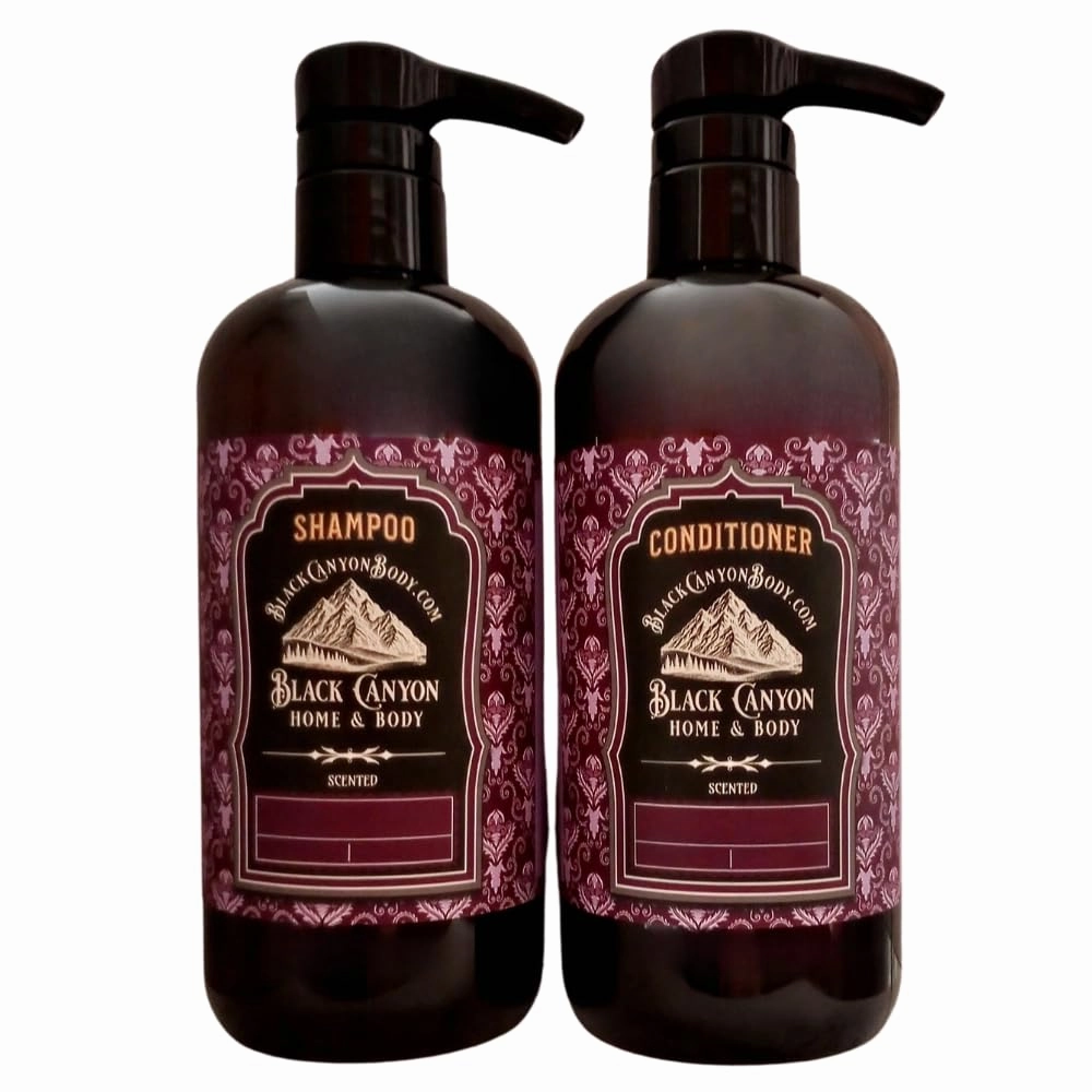 Black Canyon Lilac Bloom Scented Argan Oil Hair Shampoo and Conditioner Set, 16 Oz Shampoo - 16 Oz Conditioner