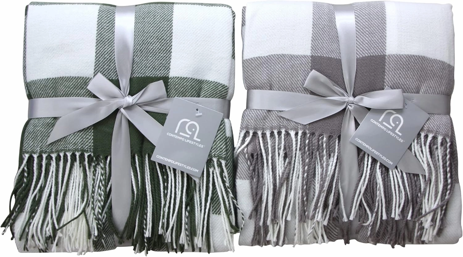 Blankets - Buffalo Plaid Throw Blanket - Decorative Classic Blanket - Comfortable and Ultra-Soft - Lightweight & Indoor Outdoor Blanket - Ideal for Living Room, Couch, Travelling Good for All Seasons
