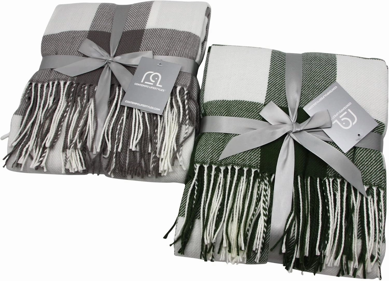 Blankets - Buffalo Plaid Throw Blanket - Decorative Classic Blanket - Comfortable and Ultra-Soft - Lightweight & Indoor Outdoor Blanket - Ideal for Living Room, Couch, Travelling Good for All Seasons