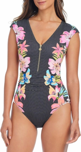 Bleu Rod Beattie Women's Sweet Escape Cap Sleeve One Piece