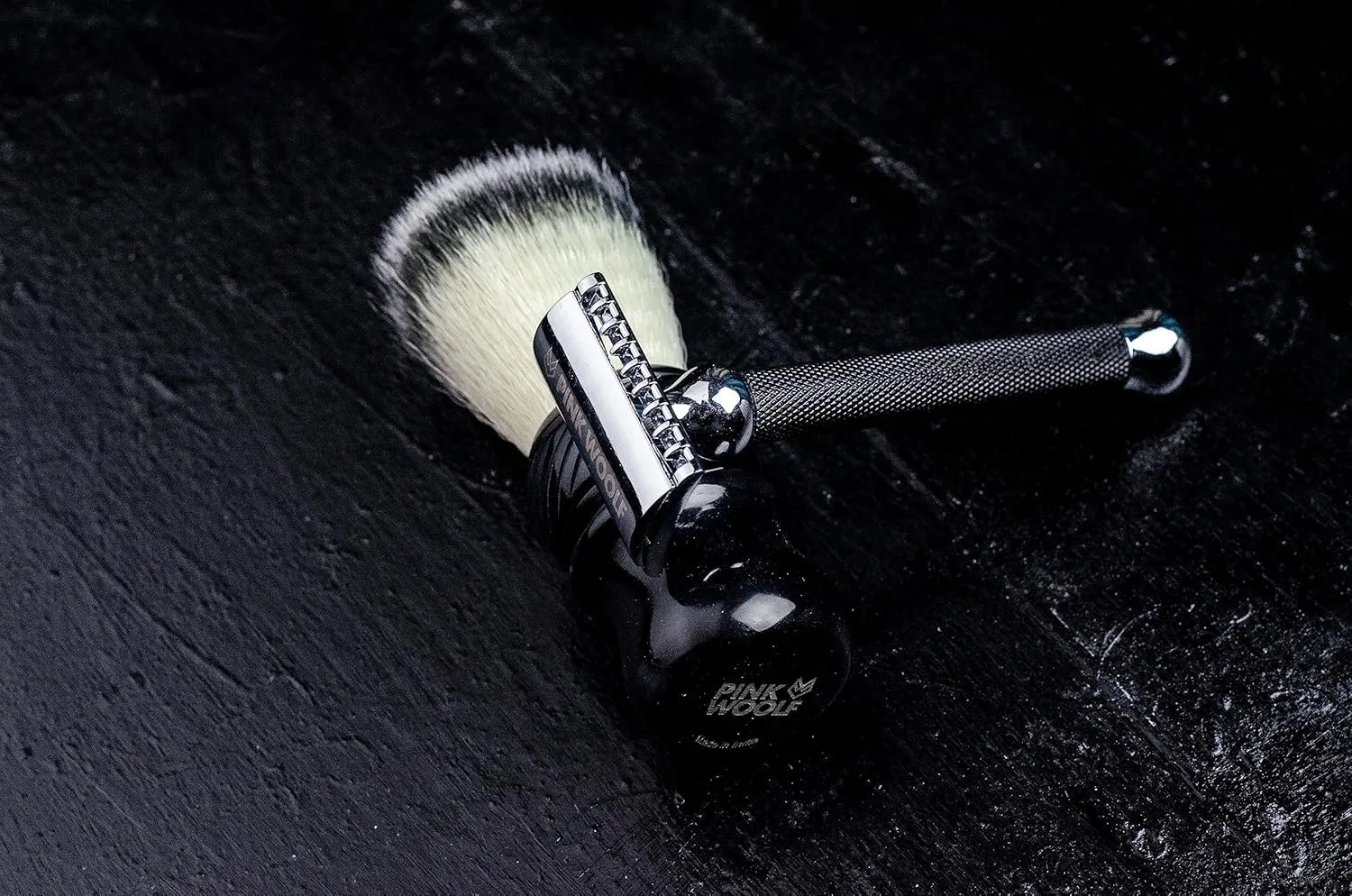 Boar Shaving Brush for Men | Black Tuxedo Handle, 24mm Knot | Classic Wet Shaving Brush for Rich Lather | Gentlemen’s Grooming Tool | Traditional Shaving Routine Accessory