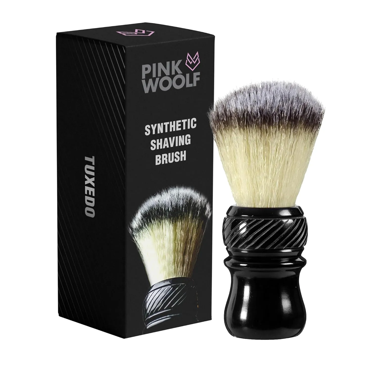 Boar Shaving Brush for Men | Black Tuxedo Handle, 24mm Knot | Classic Wet Shaving Brush for Rich Lather | Gentlemen’s Grooming Tool | Traditional Shaving Routine Accessory