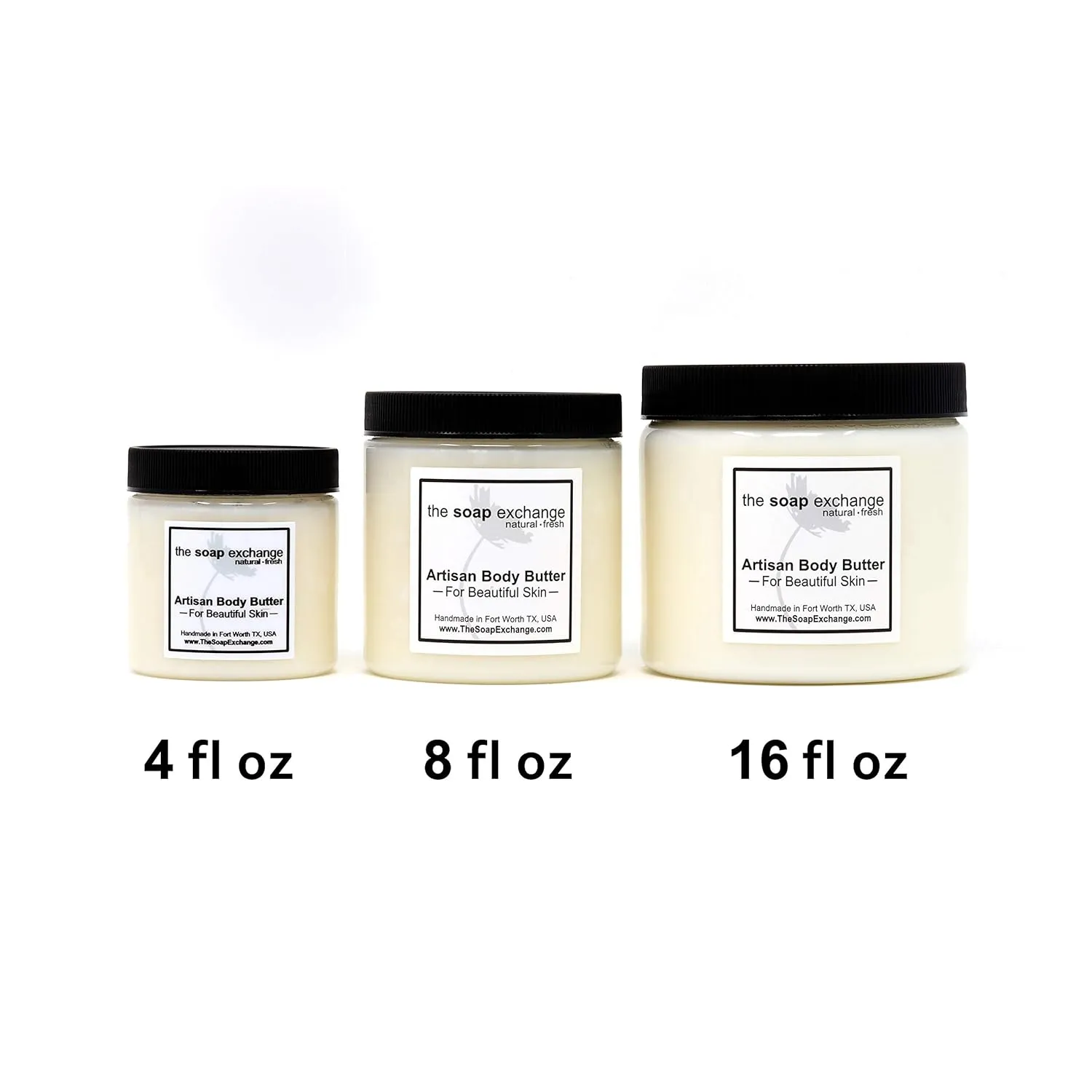 Body Butter - Pink Grapefruit Scent - Hand Crafted 8 fl oz / 240 ml Natural Artisan Skin Care, Shea Butter, Aloe Vera, Nourish, Moisturize, & Protect. Made in the USA.