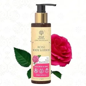 Body Lotion for Winter Season with Rose & Shea Butter for Women & Men, Sulphate/Paraben Free Ramani Indian, 200 ml