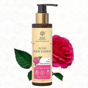 Body Lotion for Winter Season with Rose & Shea Butter for Women & Men, Sulphate/Paraben Free Ramani Indian, 200 ml