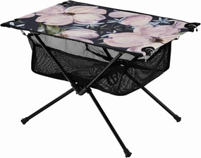 Bolaz Outdoor Folding Portable Picnic Camping Table-Vintage Pink Flowers 4e,Storage Mesh for Camping Gear Accessories, Hiking, Mountaineering, Outdoor Travel
