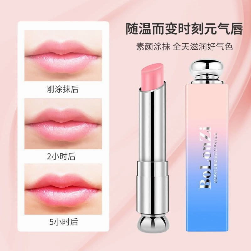 BOLONZI Color-Changing Lip Balm – Moisturizing & Nourishing Tinted Lip Care