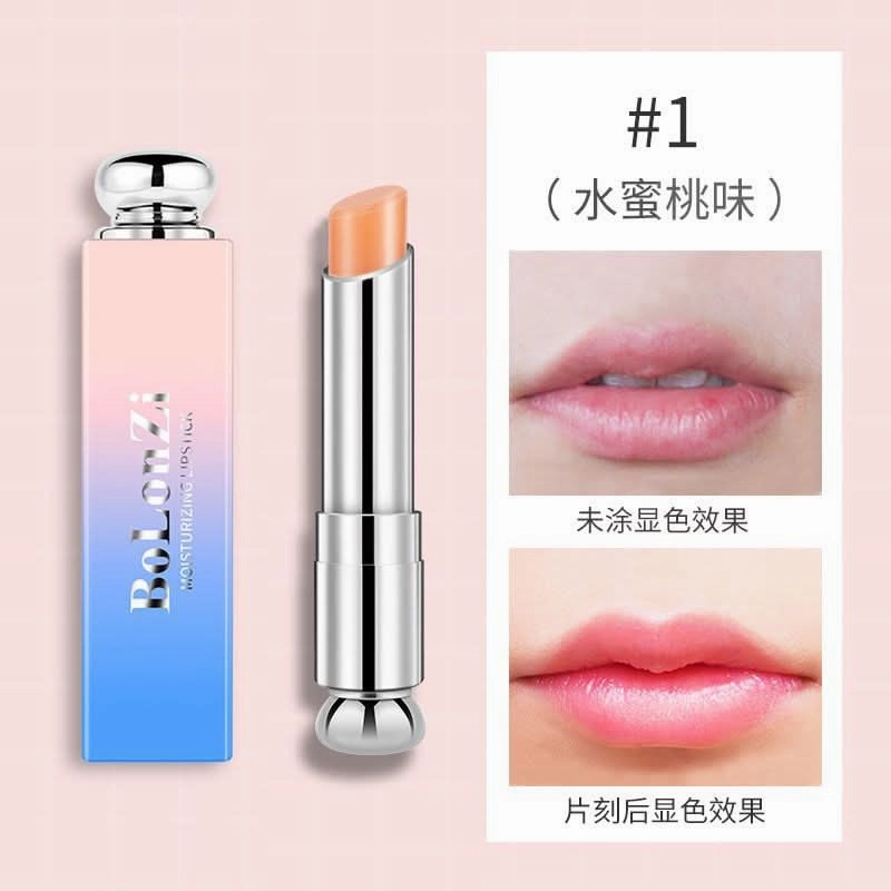 BOLONZI Color-Changing Lip Balm – Moisturizing & Nourishing Tinted Lip Care