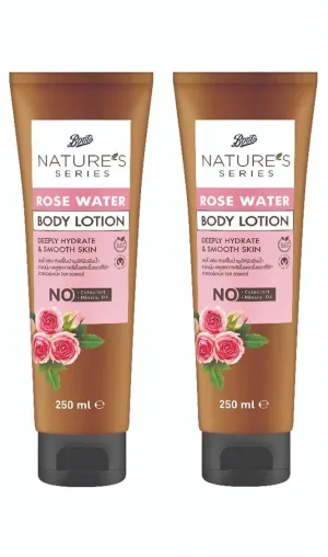 Boots Nature'S Series Rose Water Body Lotion 8.45 Fl Oz. (2)
