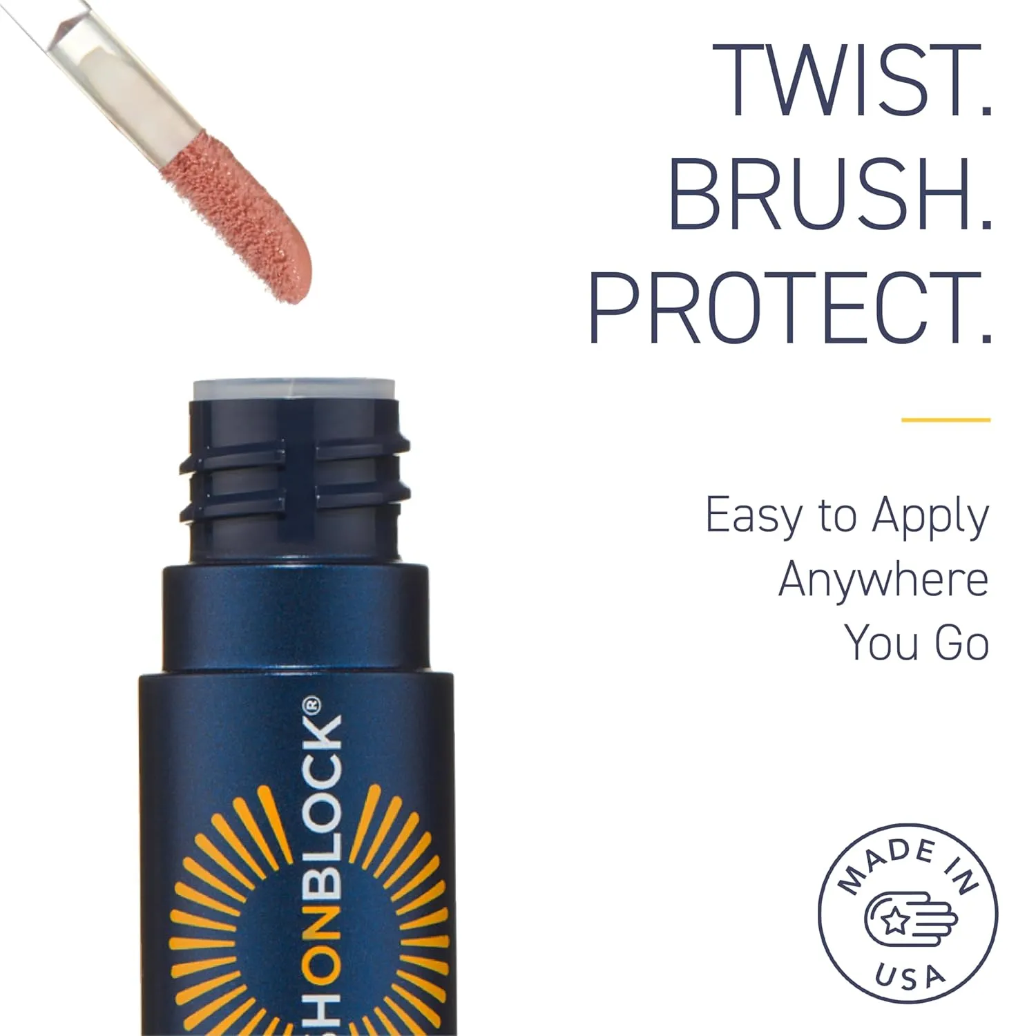 Brush On Block Sun Shine Protective Lip Oil 3 Color Variety Pack, Broad Protection Hydrating SPF 30 Mineral Sunscreen, Nude Tint, Coral, and Fig
