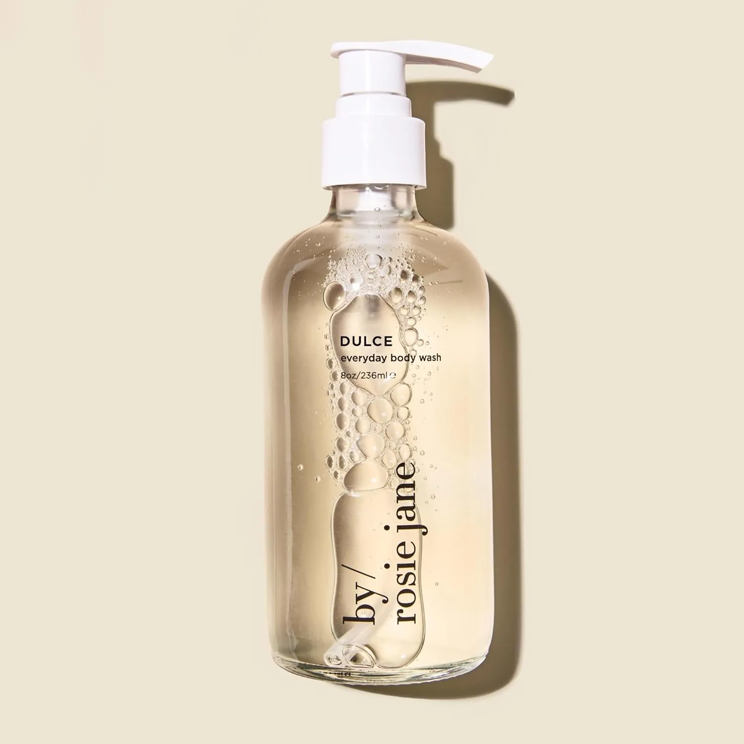 By Rosie Jane Everyday Body Wash (Dulce) - Hydrating Body Wash Made with Organic White Tea Extract & Cocoa Extract - Repairs Skin Elasticity & Collagen - Vegan & Non-Toxic (8 Fl Oz)