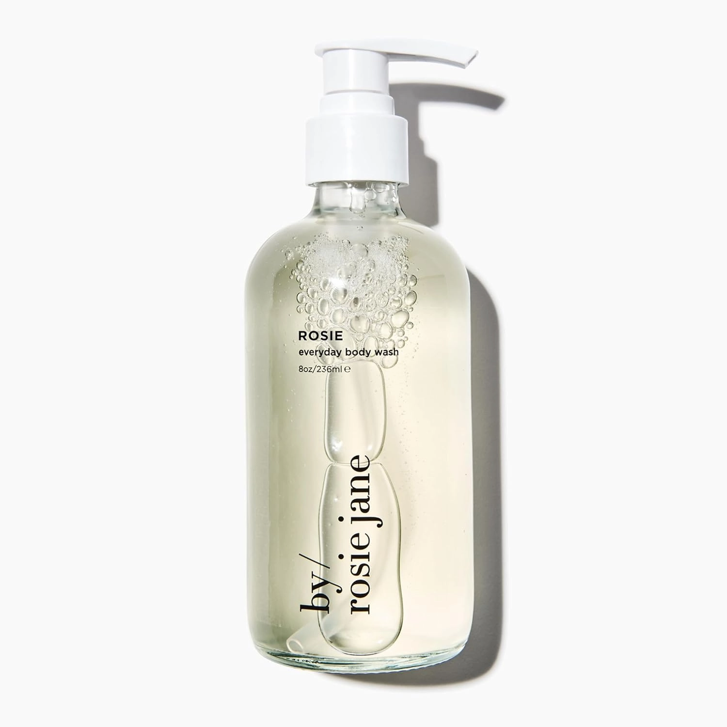 By Rosie Jane Everyday Body Wash (Rosie) - Hydrating Body Wash Made with Organic White Tea Extract & Cocoa Extract - Repairs Skin Elasticity & Collagen - Vegan & Non-Toxic (8 Fl Oz)