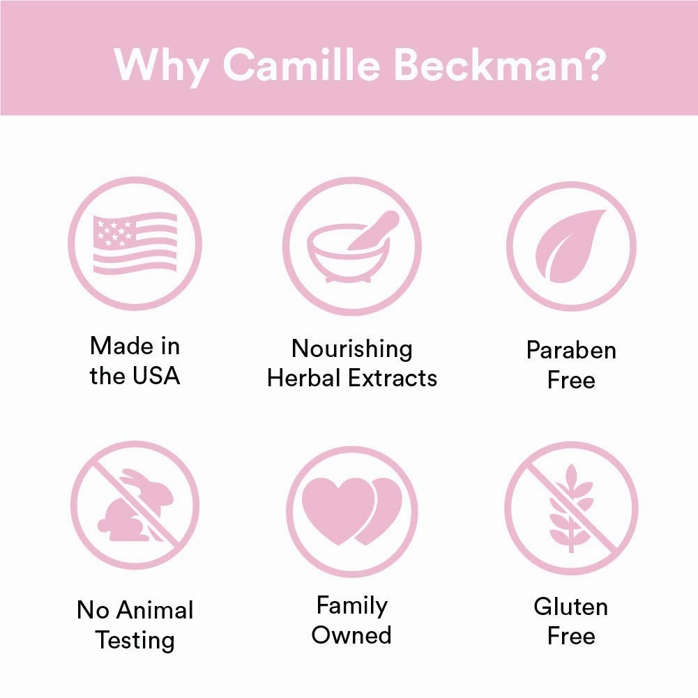 Camille Beckman Glycerine Rosewater Scented Glycerine Bar Soap for Hands, Face and Body, 3 Bars at 3.5 Ounces Each