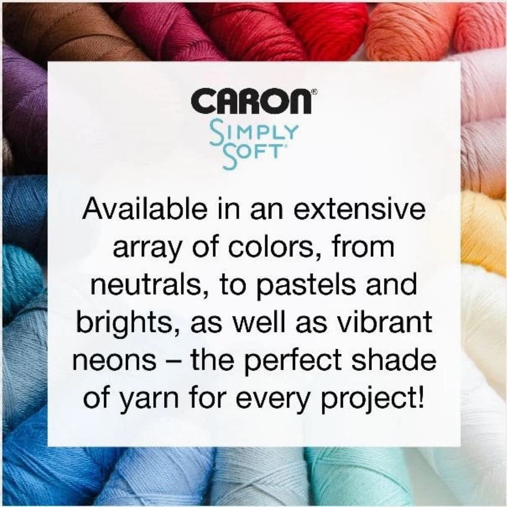 Caron Simply Soft Gold Yarn - 3 Pack of 170g/6oz - Acrylic - 4 Medium (Worsted) - 315 Yards - Knitting/Crochet
