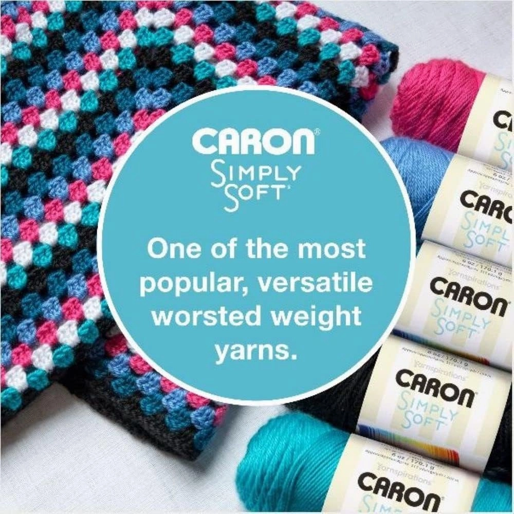 Caron Simply Soft Gold Yarn - 3 Pack of 170g/6oz - Acrylic - 4 Medium (Worsted) - 315 Yards - Knitting/Crochet