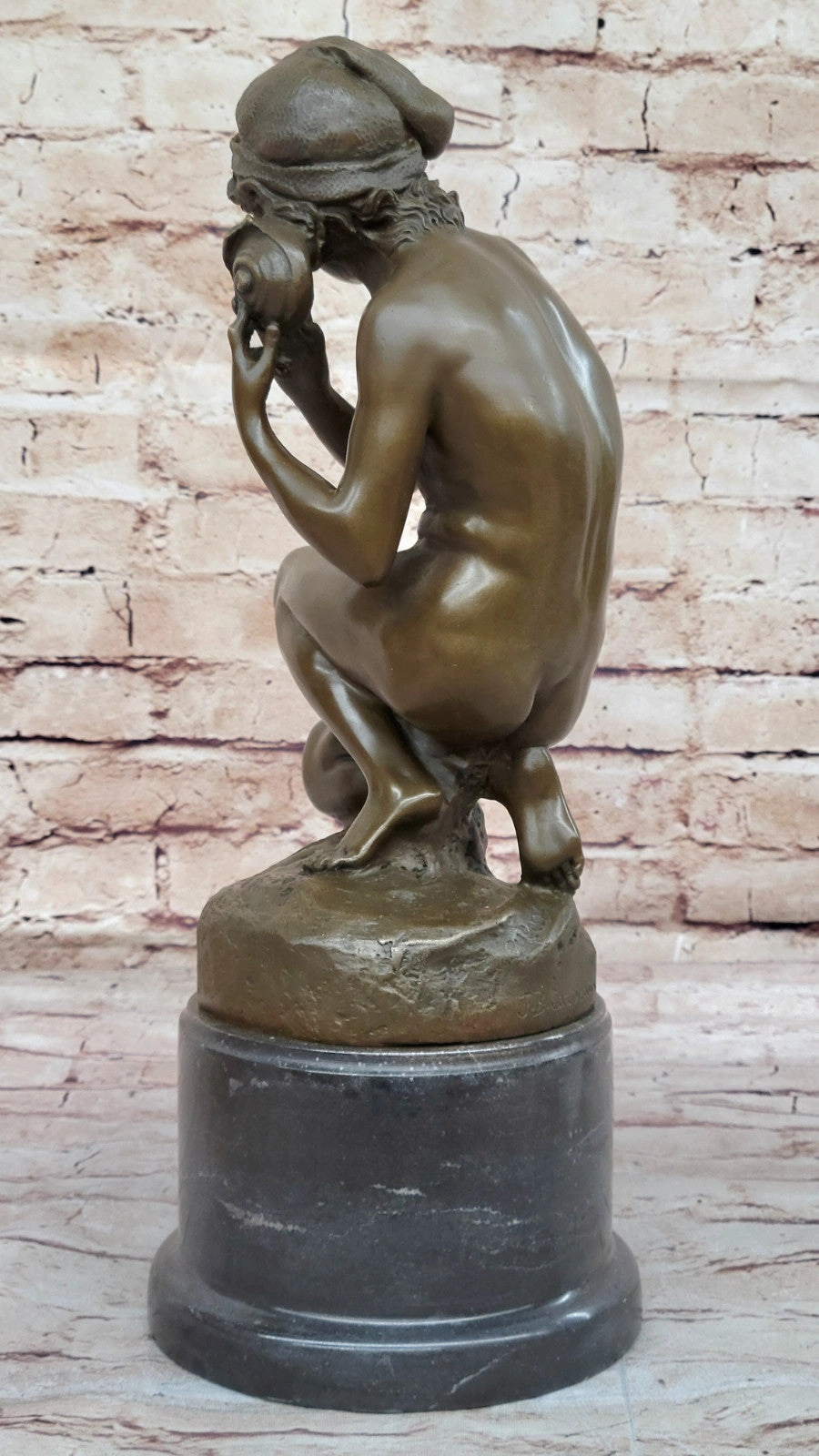 Carpeaux`s Hot Cast Bronze Sculpture - Neapolitan Fisher for Fine Art Decor