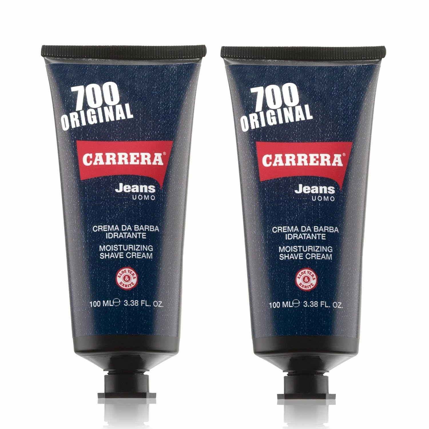 CARRERA JEANS Moisturizing Shaving Cream for Men, Smooth and Condition (Pack of 2)