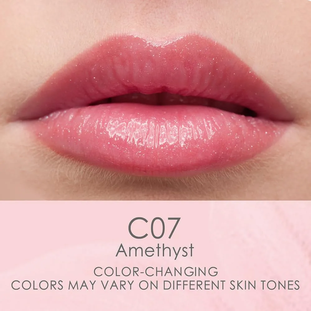 CATKIN Lip Balm Tinted Color Changing Lipstick Ultra Hydrating Lip Moistrurizer Chapstick with Vitamin E Nourishing For Cracked & Dry Lips 0.12 oz C07 Amethyst