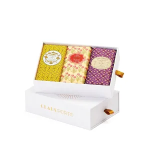 Claus Porto - Classico Gift Box | 3 Piece Wax Sealed Soaps | Rich, Smooth, Creamy Hand   Body Soap | Handcrafted, Aromatic, Classic, Delicate (8741, Chic   Lavandre; 150g each)