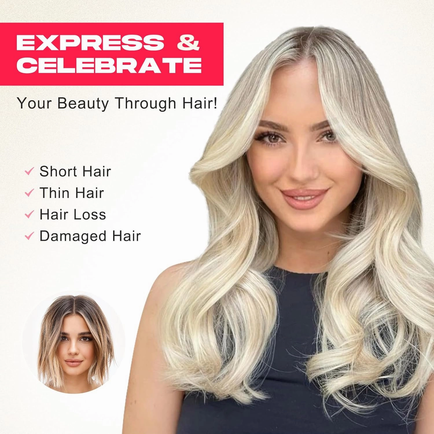 Clip in Hair Extensionss, 4PCS Hair Extensions 14" Short Layered Cut Hair Extensions Invisible Lace Weft Natural Soft Hairpieces for Women - Chocolate Brown
