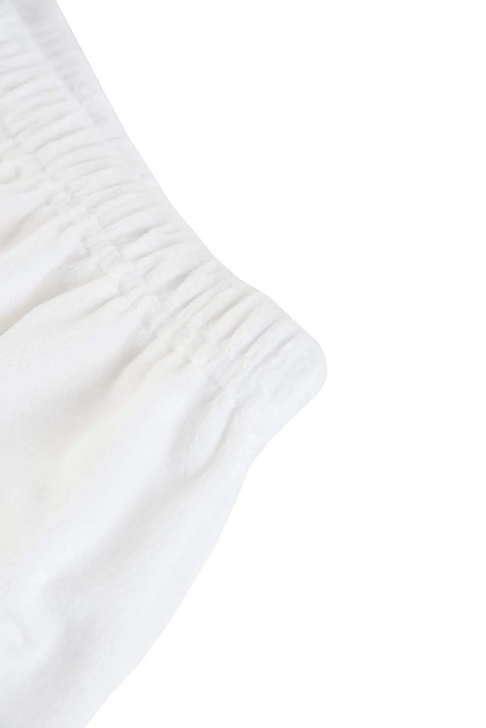 Cloud 9 Women's Plush Microfiber Knee Length Spa Wrap, Simple Body Wrap, Microfiber, Elasticized Top with Touch-and-close Fasteners, Machine Washable, 32 inch length, White Willow